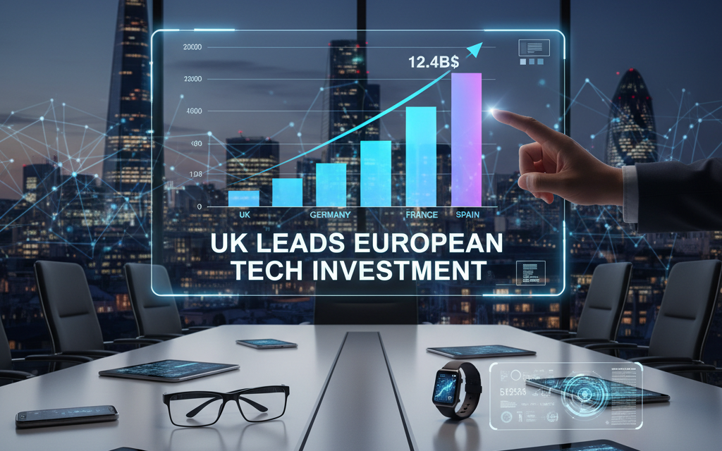 Reino Unido Lidera Inversión Tecnológica Europea con 12.400M$