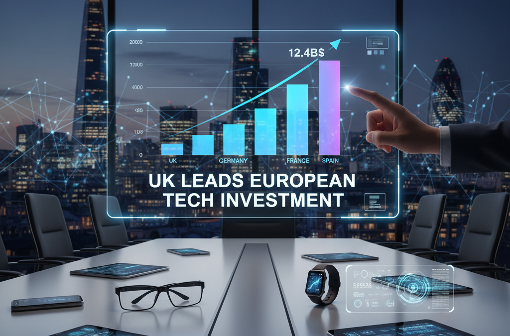 Reino Unido Lidera Inversión Tecnológica Europea con 12.400M$