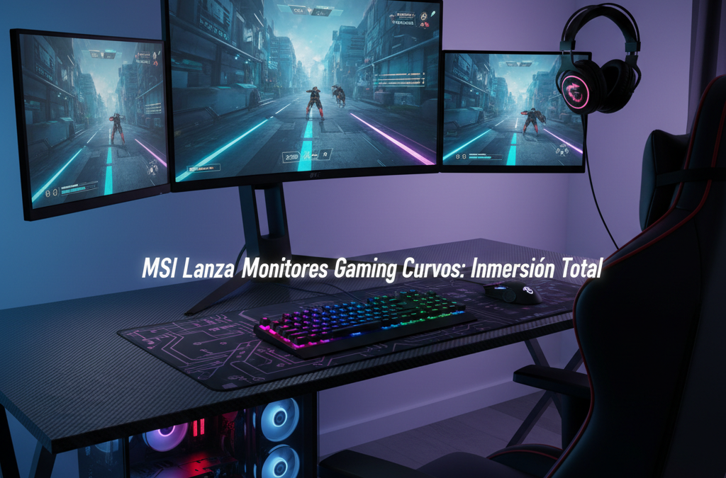 MSI Lanza Monitores Gaming Curvos: Inmersión Total