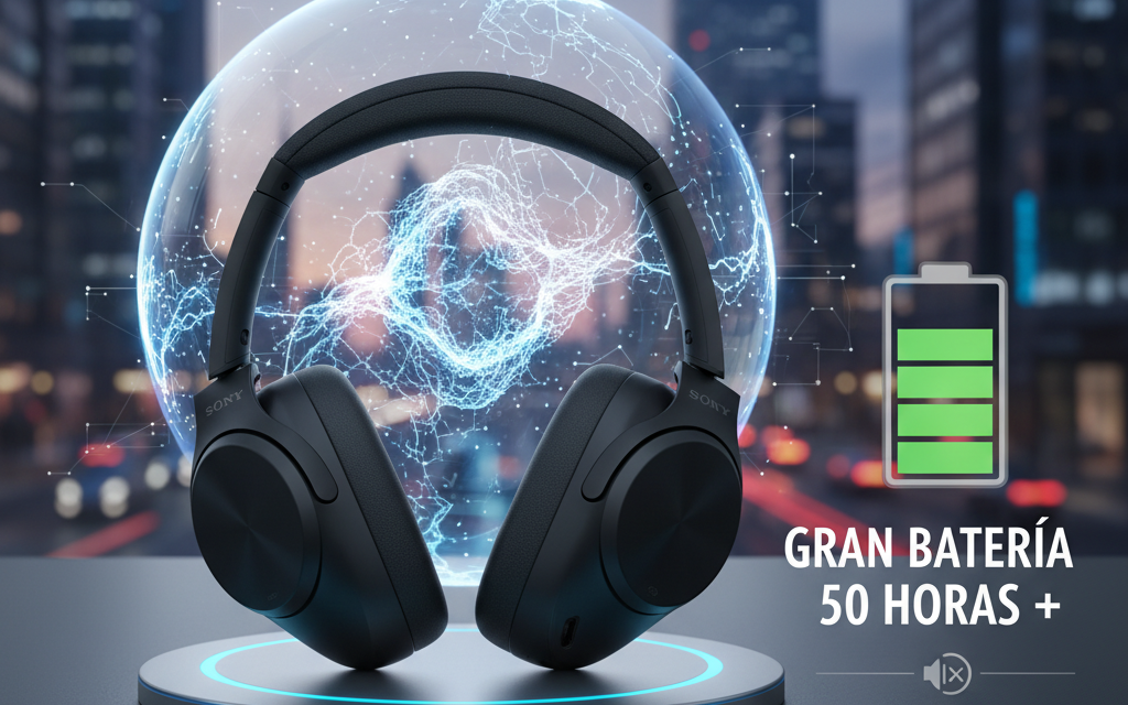 Sony WH-1000XM6: Cancelación Ruido Avanzada y Gran Batería